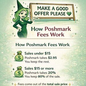 Selling authentic and good things at a fair price posh takes 20%❤️‍🩹